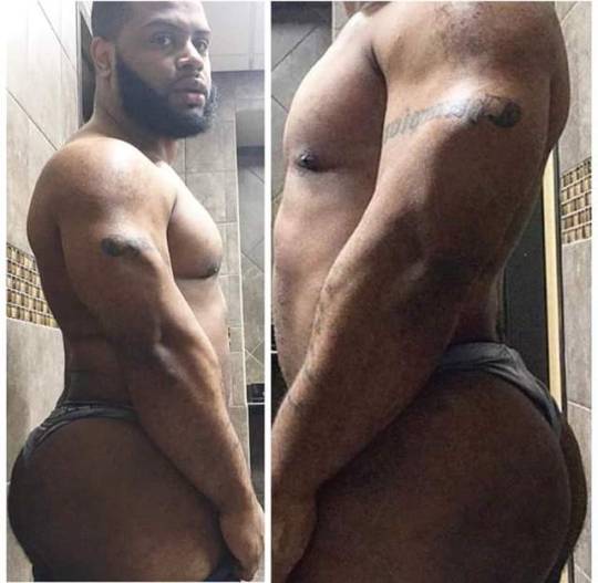 bigbootyquon:  I love a muscular man with a nice fat ass IG: Kingchamp_eze