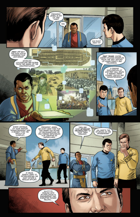 Out this week, Star Trek Year Five #4. Check out cover and preview pages, plus some other Star Trek 