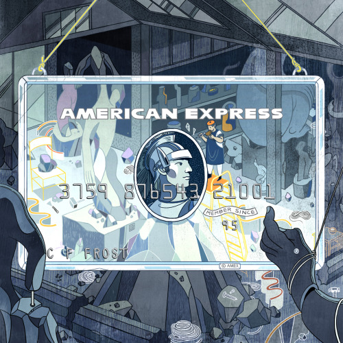 American Express Card ArtVicto NgaiI got to work on this really fun project with American Express to