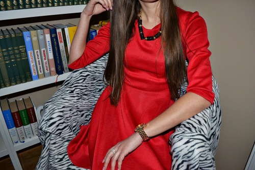 Red dress (by Karolina Mmm) Fashionmylegs- Daily fashion from around the web Submit Look Note: To su