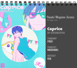 yuukimeganescans:  Our second R18 release is a MakoHaru doujin! It’s not too bad to step out of our habits of scanlating fluff once in a while, despite it not being our forte at all… We hope you’ll enjoy it still!! The original doujin is in purple