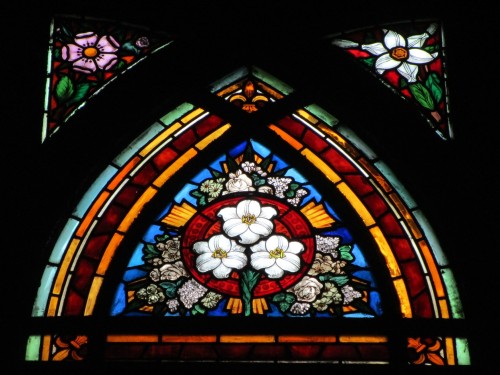 The vivid stained-glass windows of Saint-Jean de Montmartre in Paris are excellent examples of the r