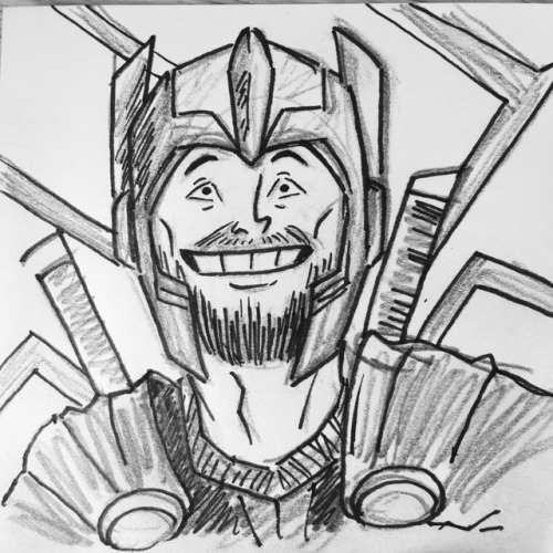 Glynrick | Thor Ragnarok sketch.