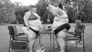 suchafatash:  2016 Fatty Olympics!  Kellie and I filmed a series of Fatty Olympic events for our c4s