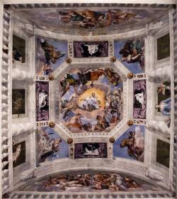 Renaissance-Art:    Paolo Veronese C. 1560-1561  Ceiling Of The Sala Dell'olimpo