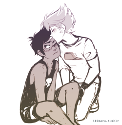 ikimaru:  from the kiss prompts B) 