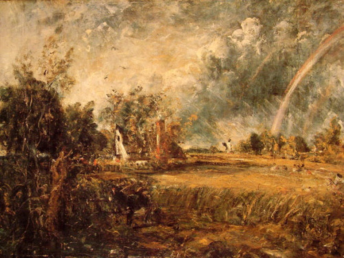 artmastered:  John Constable, A Cottage at East Bergholt: The Gamekeeper’s Cottage, c.1833