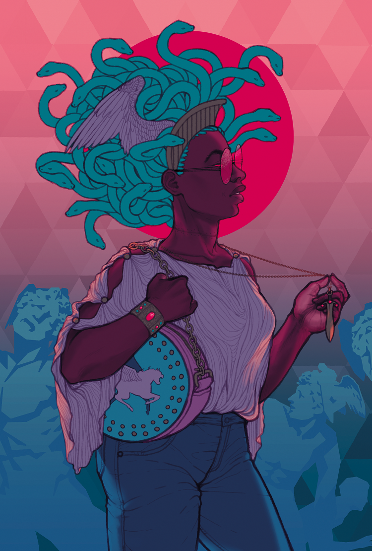 yimmygee:forgot to post this but here’s the cover i did for the @scornedzine a
