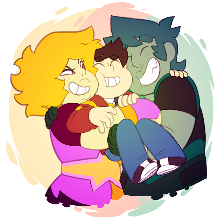 jigokuhana:  another cute family time pic for my sgemmthfg au, requested by @fandom-trash24