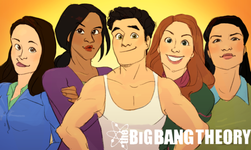 rocketssurgery:  stjimmyjazz:  butterscotchcreys:  wytchprincess:  gender-inverse big bang theory with a bunch of smart girls who act condescending to their hot male neighbor  #nicole beharie #holland roden #america ferrera #ellen page #darren criss #done