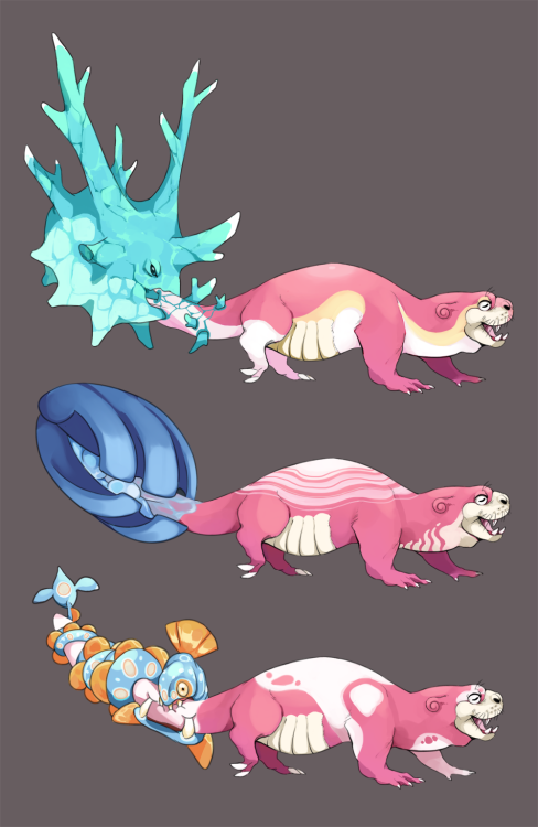 riskydoodles:Slowbro evolutions of my Slowpoke variations from a while backIt has been noted in a re