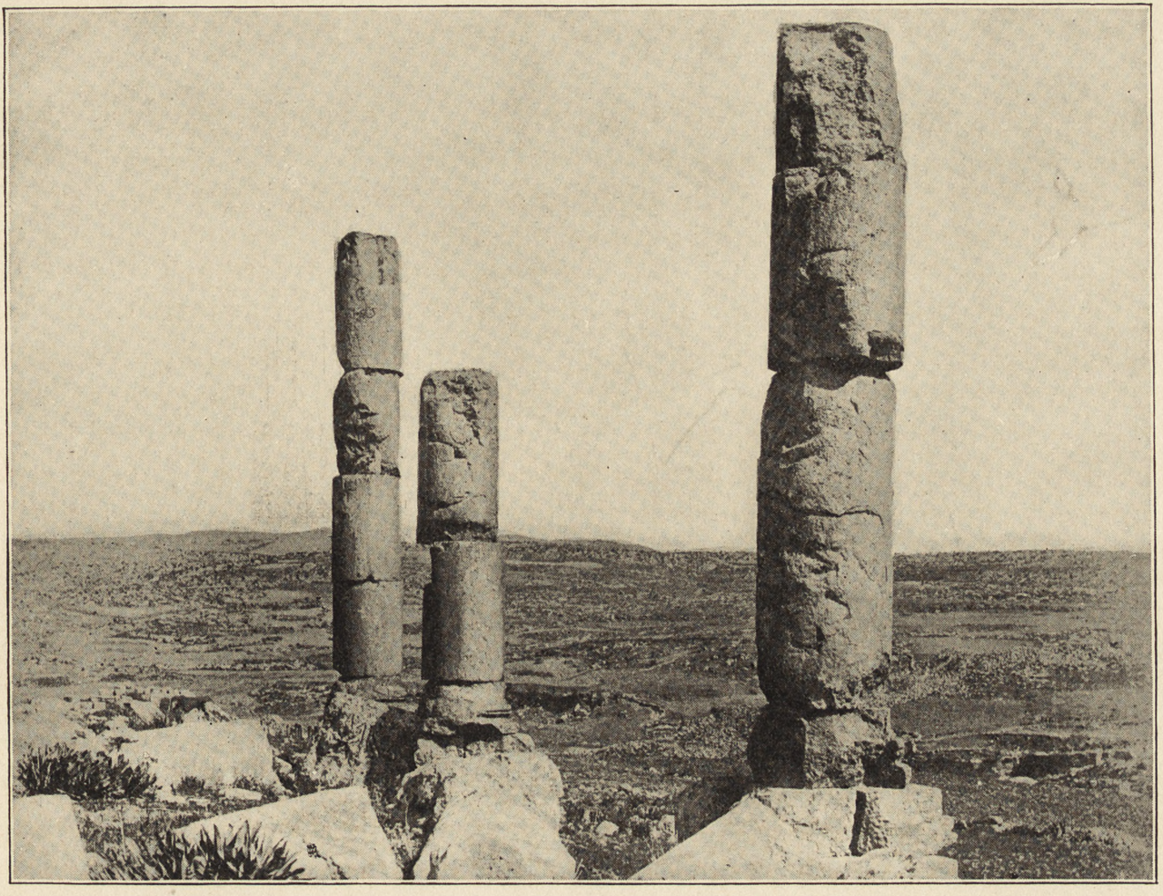 nemfrog:  “Effect of the earthquake on the columns, Jerash.” Records of the