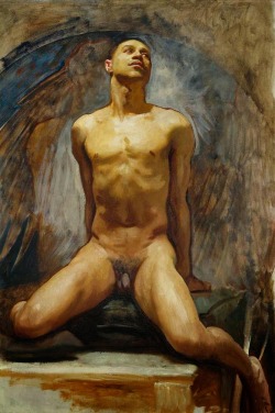 domusitalica:  John Singer Sargent, Nude Study of Thomas E. McKeller, 1917-1920. 
