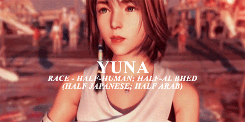 summoneryuna: Final Fantasy X Characters + What their real world ethnicities would be 