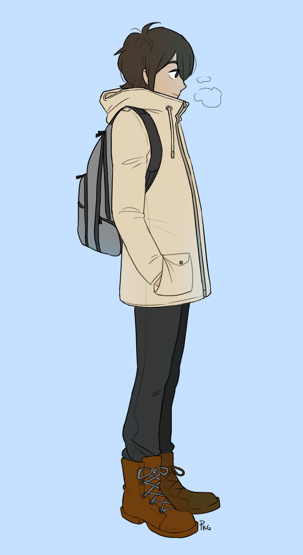 pkgymno:  What I wore today in a very cold day (surprisingly this looks bigger size