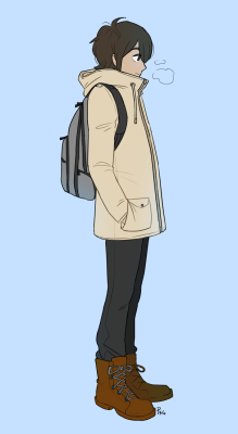 pkgymno:  What I wore today in a very cold day (surprisingly this looks bigger size in tumblr)