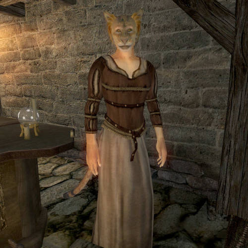 uesp:Pictured: Abhuki, the “owner” of most of the beds and door found in inns across Cyrodiil. Her b
