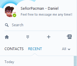senorpacman:  ok so I updated skype because it kept bugging me about it, and usually that meant bad fucking news because skype always manages to fuck something up in every update but then I noticed they added a little new button in the contacts screen