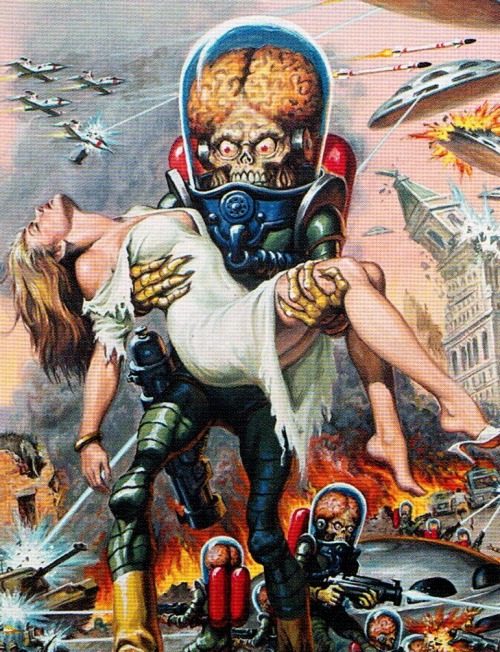 sciencefictiongallery:  Mars Attacks - No escape 