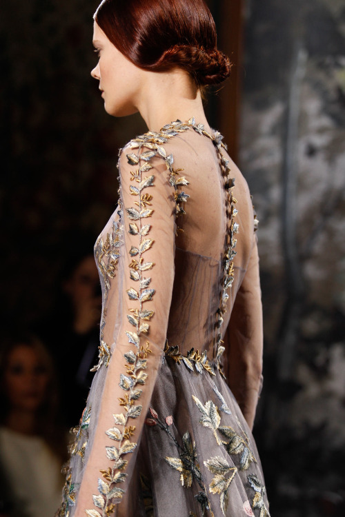 phame-monster:Details on Irina Kravchenko’s dress at Valentino Spring 2014 Couture