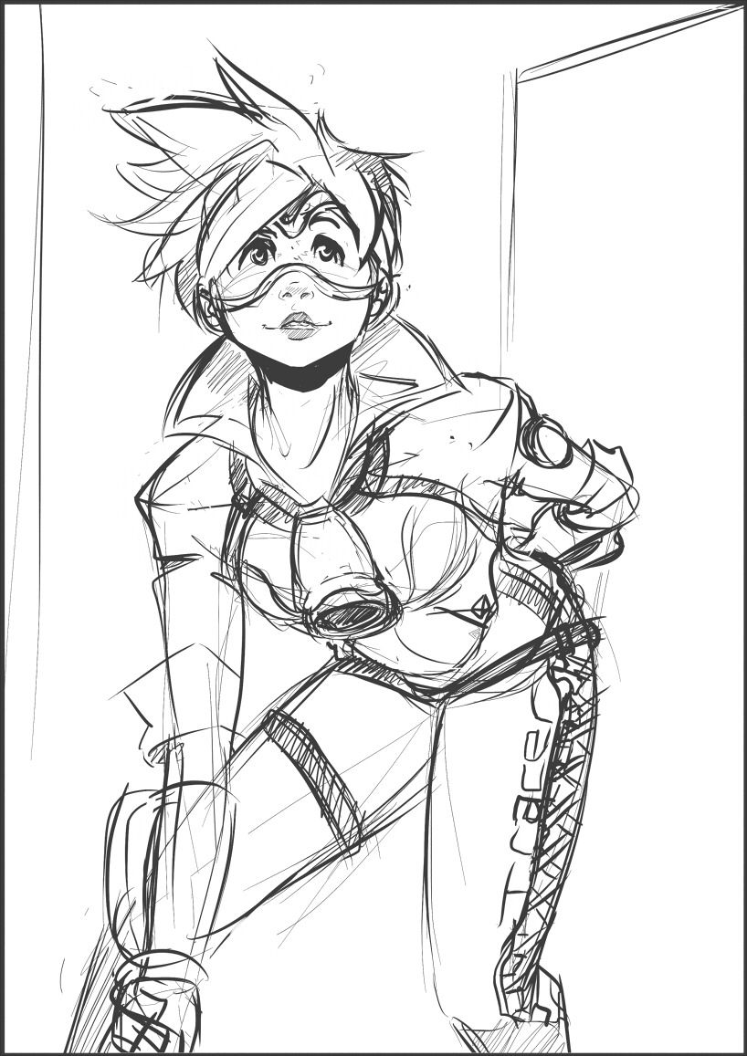 stetcher:  Played the Overwatch beta.  Tracer was cute. Quick Sketch.   &lt;3