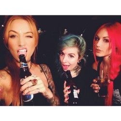 cervenafox:  Drinking with my girls tonight