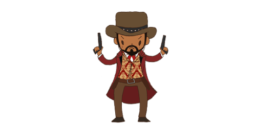 ✘ More Tiny Troupes ✘ Django from Django Unchained (2012) &ldquo;The D is Silent!&