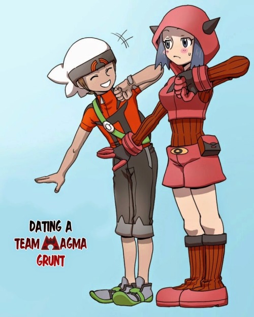 XXX reasons-i-get-up:Dating a Team Magma Grunt (alt photo