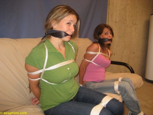 graybandanna:  Two different cleave gags and 3 kinds of tape, that’s a lot of gags for a couple of damsels in distress 