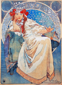 detournementsmineurs:  “Princess Hyacinth” by Alphonse Mucha, 1911. 
