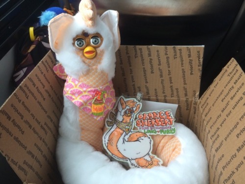 fieldoffurbs: Thanks again to @furbyfuzz for this darling longfurby! She’s so soft and made wi