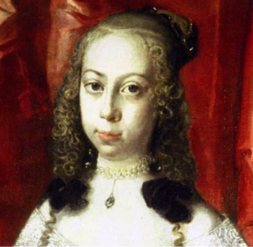 Portrait of Elisabeth Sofie Gyldenløve, illegitimate daughter of daughter of King Christian 4