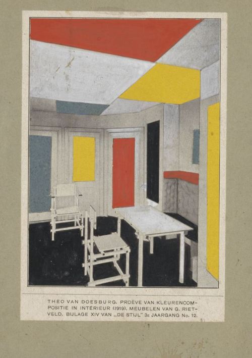 nobrashfestivity:Theo Van Doseburg, Color Solution, 1919In 1919 Van Doesburg devised a so-called ‘co