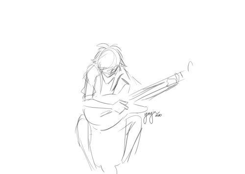 This is really conceptual and rough, but I like it like that.I have this idea of Luka doing his own 