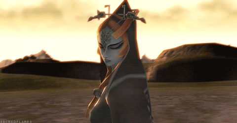 sacredflames:Zelda GIF ChallengeFavorite character (5/5) → Midna“At first she seems to be a strange, dark creature with an agenda of her own and little regard for Link, but she ends up changing her attitude towards those who are willing to help