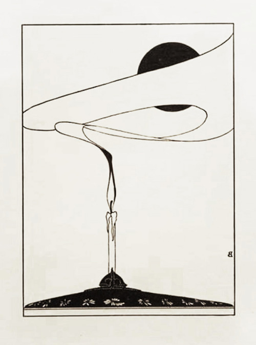 Marcus Behmer, Verlöschende Kerze / Dying candle, 1903, For the book illustration of Oscar Wilde’s S