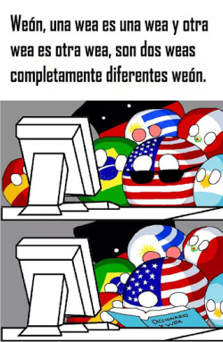 rudixea:  pipa-zevezda:  El idioma de mi país es complejo, entenderlo es hermoso y usarlo correctamente es un arte. No cualquiera sabe como conjugar bien “weon” Ok no. Chile lovers &lt;3   xDD