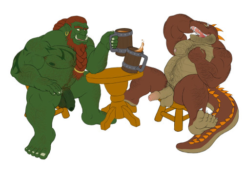 orclove: I like the hairy chests most. Well isn’t that funny. [Nude] - by DrakeDragon