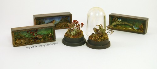 Miniature bird settings Away with the Fairies by Laura Brownhillhttps://www.etsy.com/uk/listing/2419