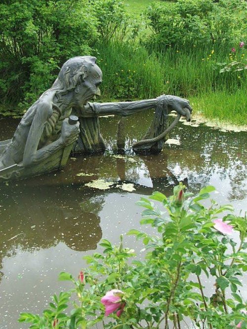 The Ferryman’s End in Victoria’s Way (now Victor’s Way) in Indian Sculpture Park, 