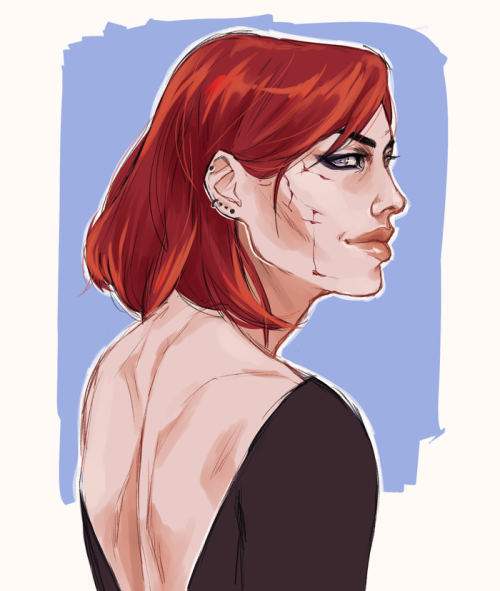 drawingllamas:  i dont draw shepard enough..  