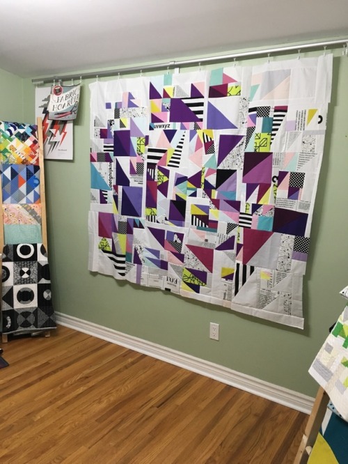 Ultra Violet quilt top: One of the bigger projects I’ve worked on over the last couple of months has