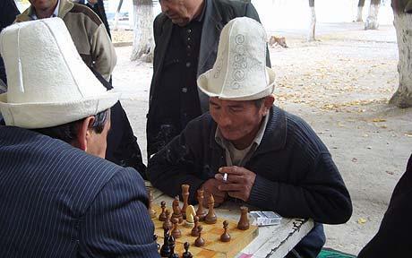 everythingcentralasia:  Kyrgyz Hat (Ak Kalpak)  The Kalpak, properly called the “Ak Kalpak&rdq