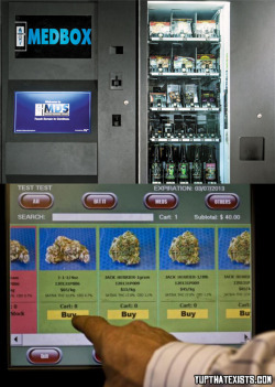 some-krazy-ass-stoner-in-a-van:  b-ak3d:  last-place:  spiritofsalem:  yup-that-exists:  Weed vending machine Colorado has recently introduced a new way to buy your weed. The first ever weed vending machines are here! You can pick from a wide variety