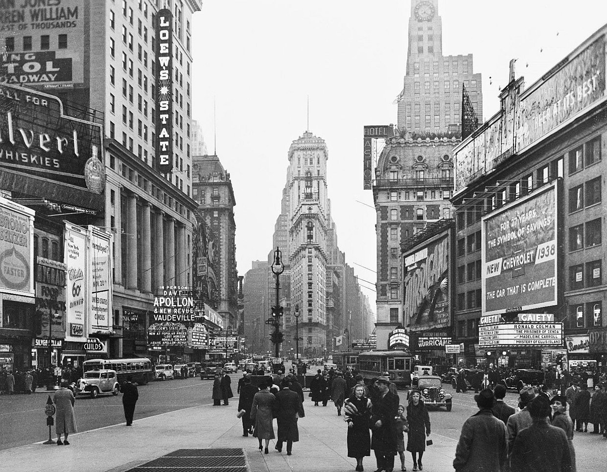 On Times Square in 1938, New York City