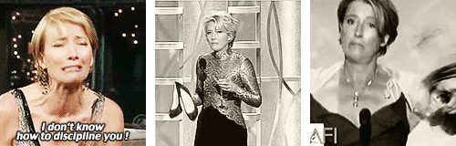 damethompson:I can’t help it, I’m hopeless in high heels, because I am in essence and essentially a 