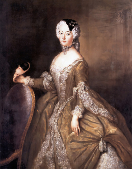 Luise Ulrika of Prussia, Queen of Sweden by Antoine Pesne, c. 1744