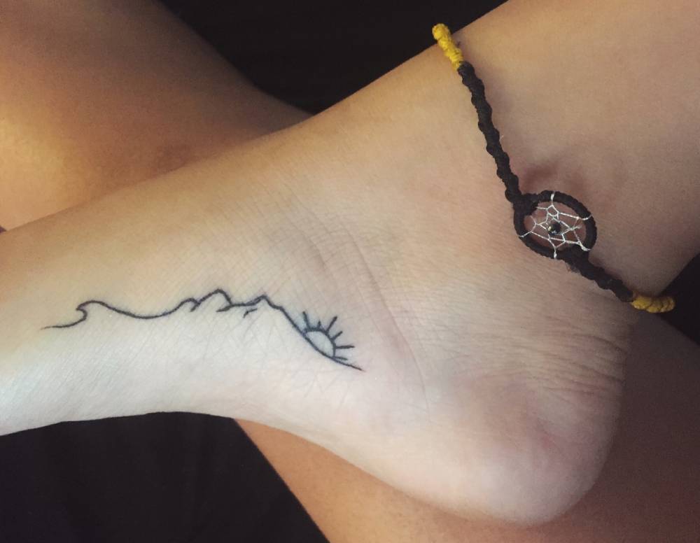 cutelittletattoos:  “Wave. Mountain. Sunrise/sunset. It represents all walks of