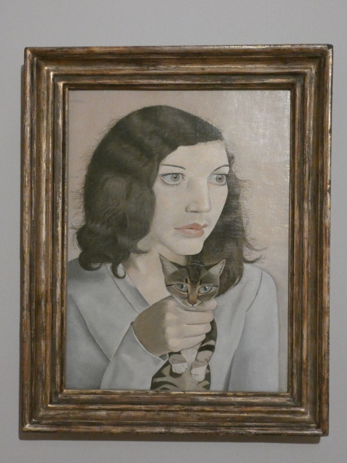 Today’s Flickr photo with the most hits: this 1947 canvas by Lucian Freud - Girl with Kitten (Kitty 
