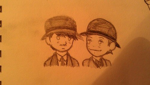 Fun fact: I apparently can&rsquo;t go a day without drawing Stan and Ollie now.I&rsquo;d say why don